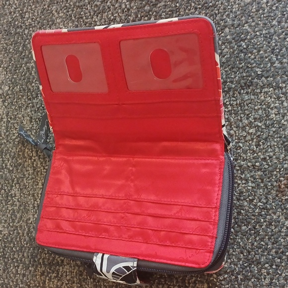 Vera Bradley Pink Floral Women's Large Wallet - Picture 5 of 10